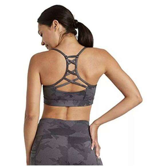 All in Motion Grey Camoflauge Sports Bra - women's XL - Picture 2 of 7